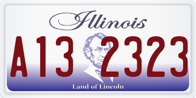IL license plate A132323