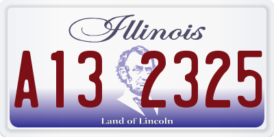 IL license plate A132325