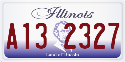 IL license plate A132327