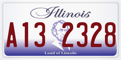 IL license plate A132328