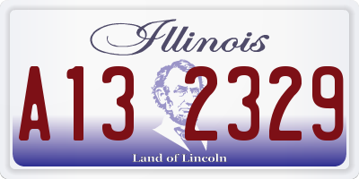 IL license plate A132329