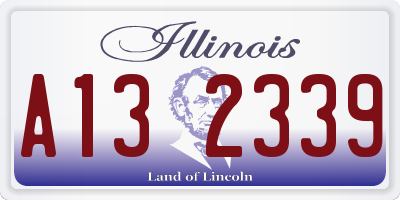 IL license plate A132339