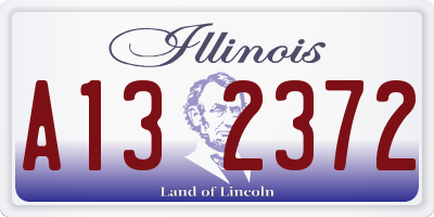 IL license plate A132372
