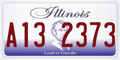 IL license plate A132373