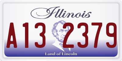 IL license plate A132379