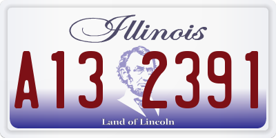 IL license plate A132391