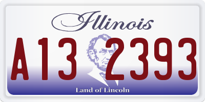 IL license plate A132393