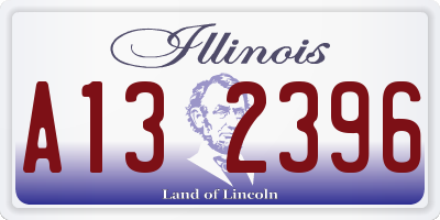 IL license plate A132396