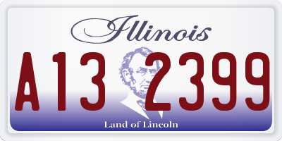 IL license plate A132399