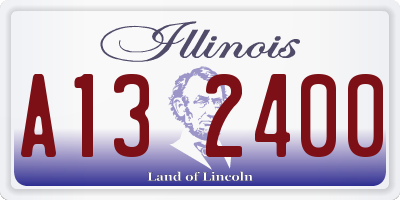 IL license plate A132400