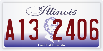 IL license plate A132406