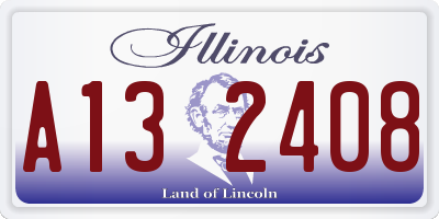 IL license plate A132408