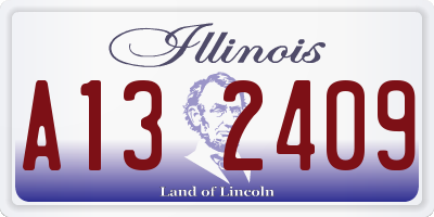 IL license plate A132409