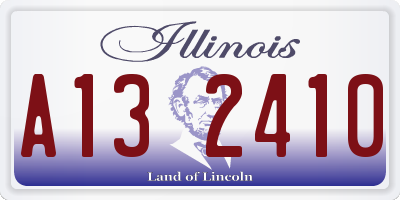IL license plate A132410