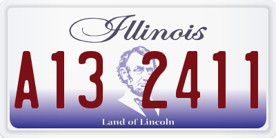 IL license plate A132411