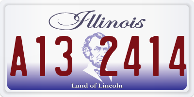 IL license plate A132414