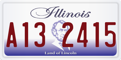 IL license plate A132415