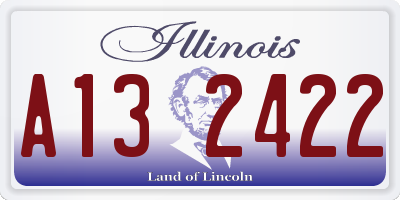 IL license plate A132422