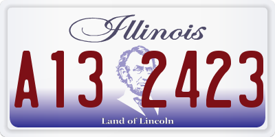 IL license plate A132423