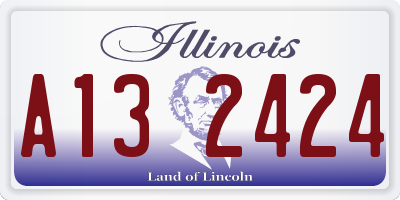 IL license plate A132424