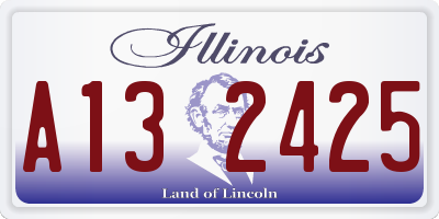 IL license plate A132425