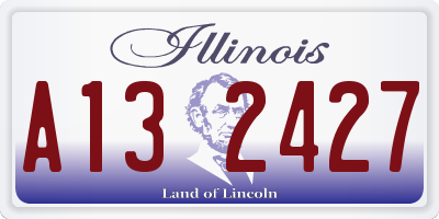 IL license plate A132427