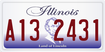 IL license plate A132431