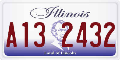 IL license plate A132432