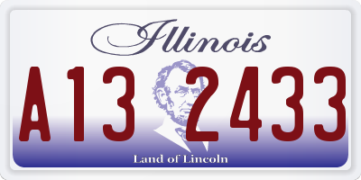 IL license plate A132433