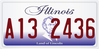 IL license plate A132436
