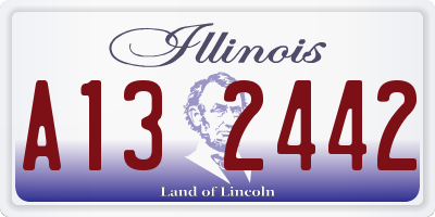 IL license plate A132442