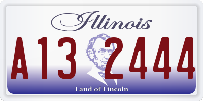 IL license plate A132444