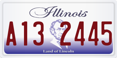 IL license plate A132445