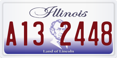 IL license plate A132448
