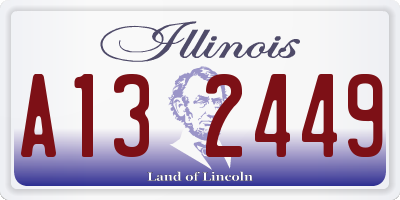 IL license plate A132449