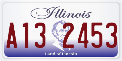 IL license plate A132453