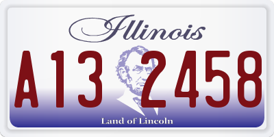 IL license plate A132458