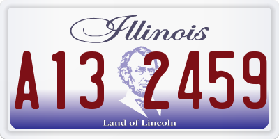IL license plate A132459