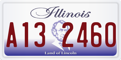IL license plate A132460