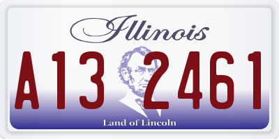 IL license plate A132461