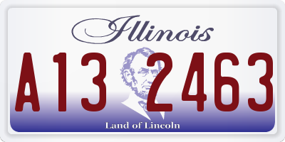 IL license plate A132463