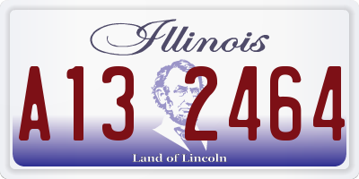 IL license plate A132464