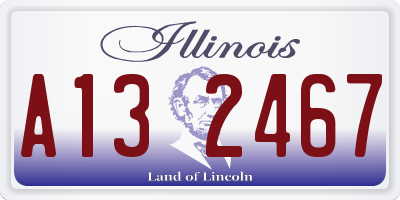 IL license plate A132467