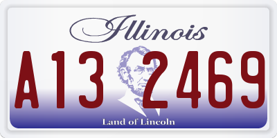 IL license plate A132469