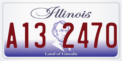 IL license plate A132470
