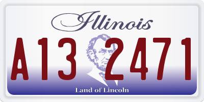 IL license plate A132471