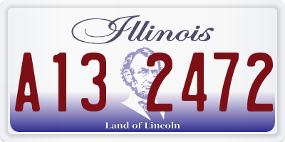 IL license plate A132472