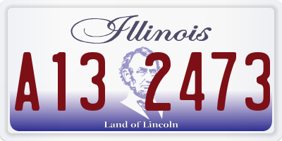 IL license plate A132473