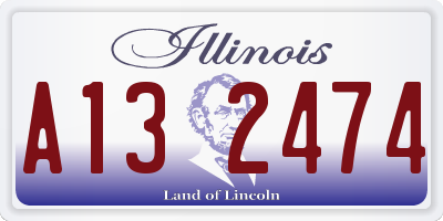 IL license plate A132474