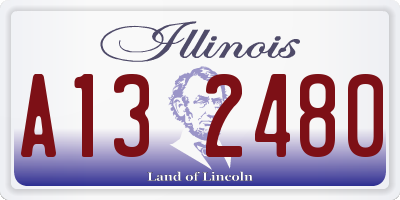 IL license plate A132480